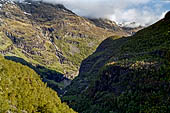 Norvegia altopiano dell'Hardanger, alcuni scorci della testata della valle di Flan nei pressi della stazione di Myrdal